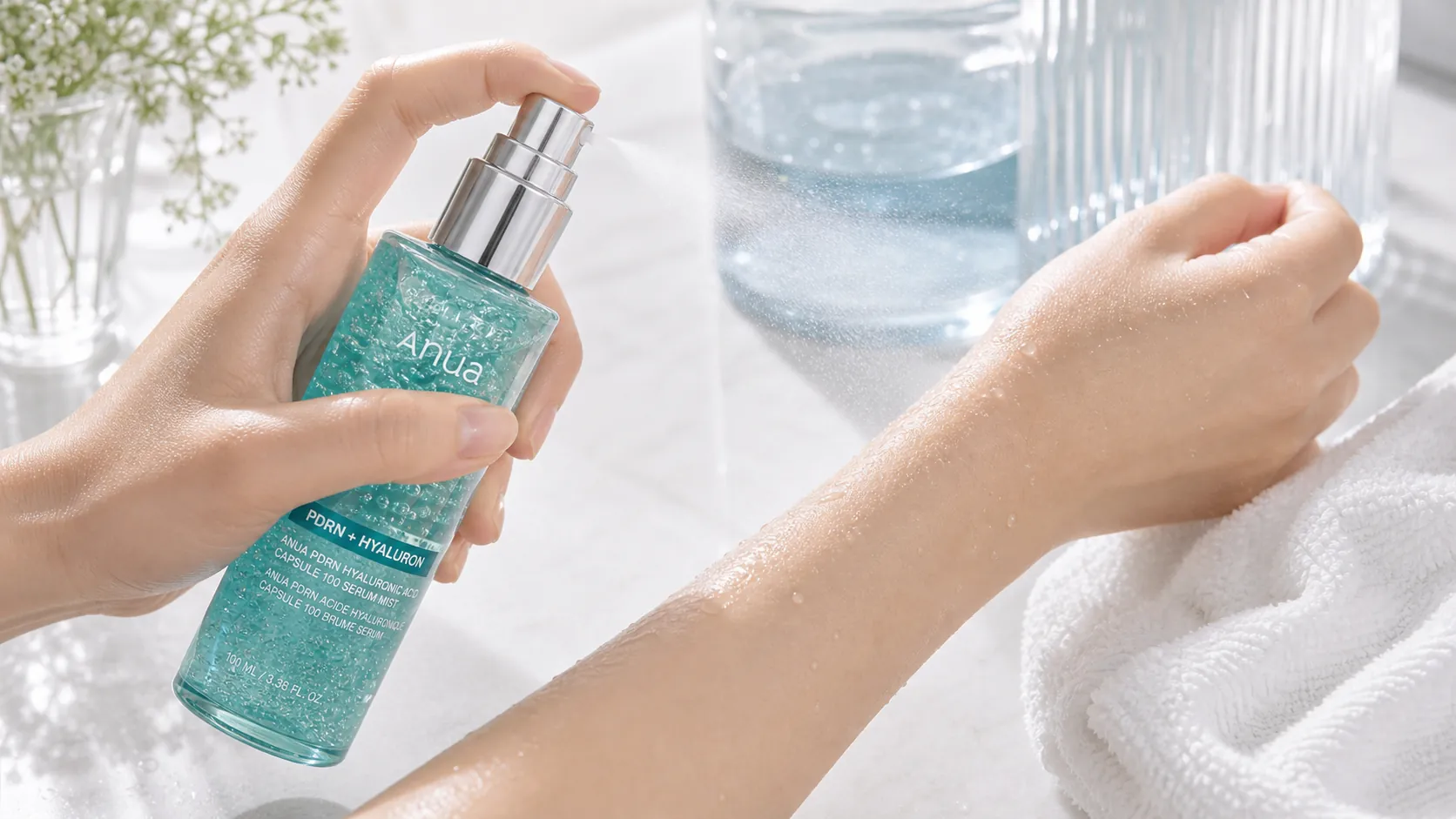 Generated editorial visual for ANUA PDRN Collagen Glow Facial Serum Spray detail 2