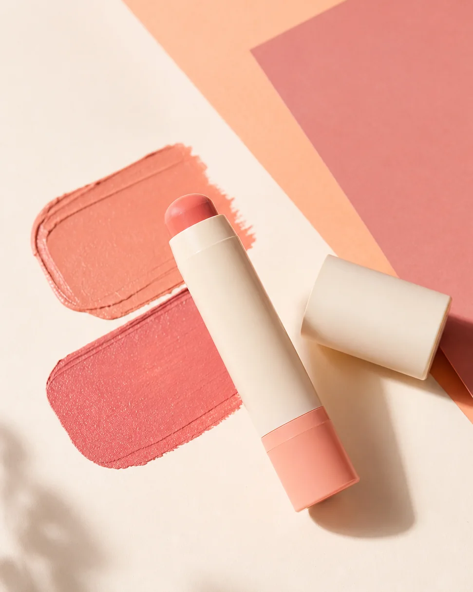 Editorial visual for BANILA CO Romantic Blush Lip & Cheek 12 Peach Mousse