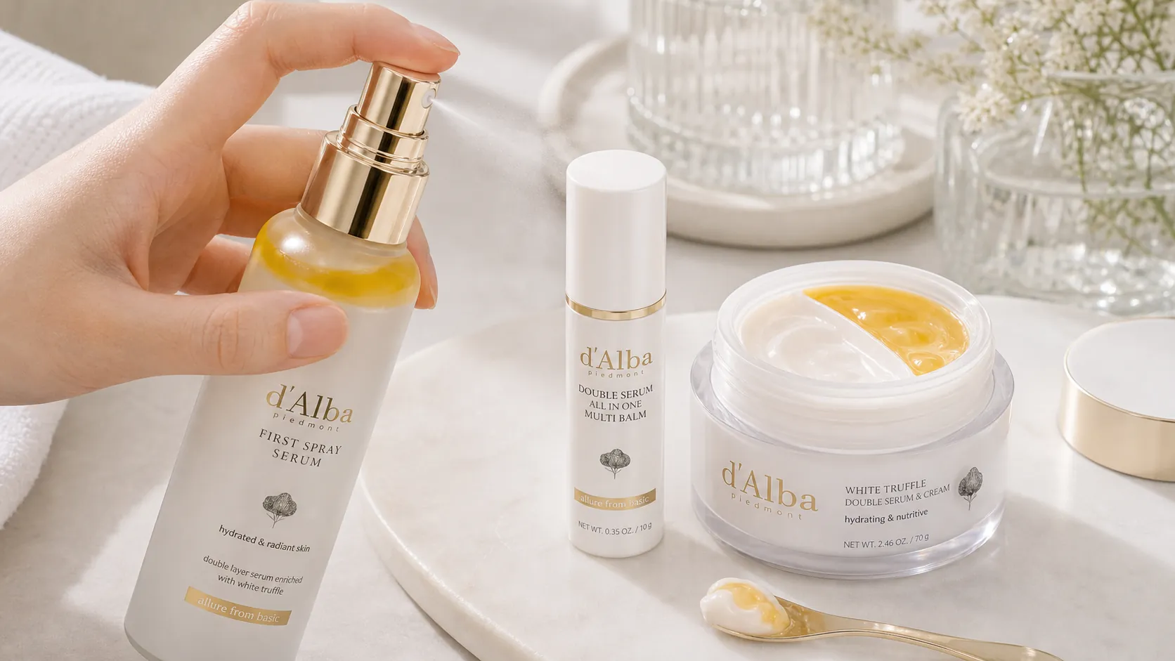 Generated editorial visual for d'Alba White Truffle Double Serum & Cream detail 2