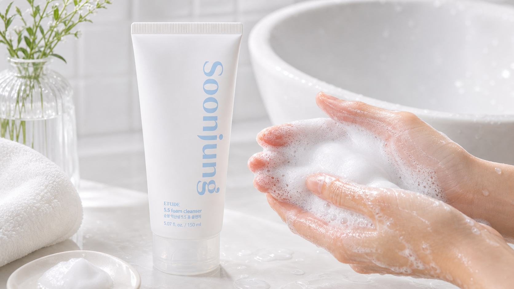 ETUDE SoonJung 5.5 Foam Cleanser detail 3