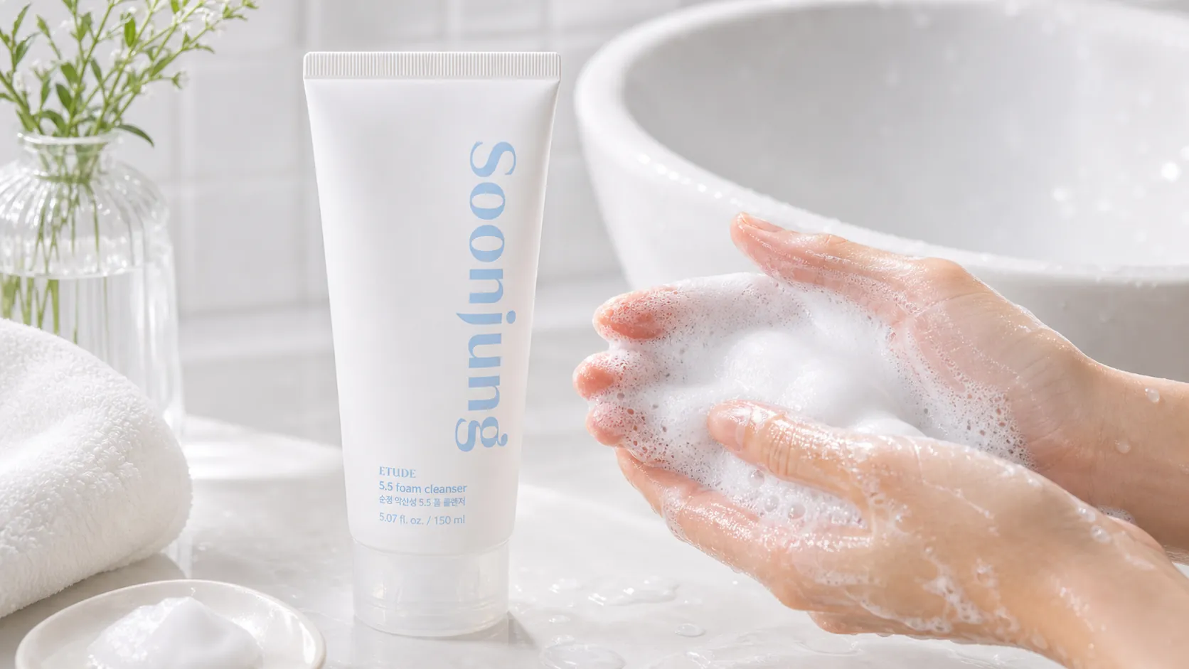 ETUDE SoonJung 5.5 Foam Cleanser detail 3