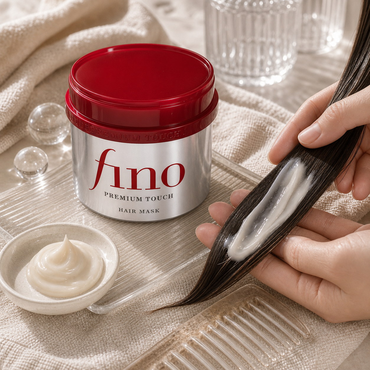 Generated editorial visual for Fino Premium Touch Hair Mask
