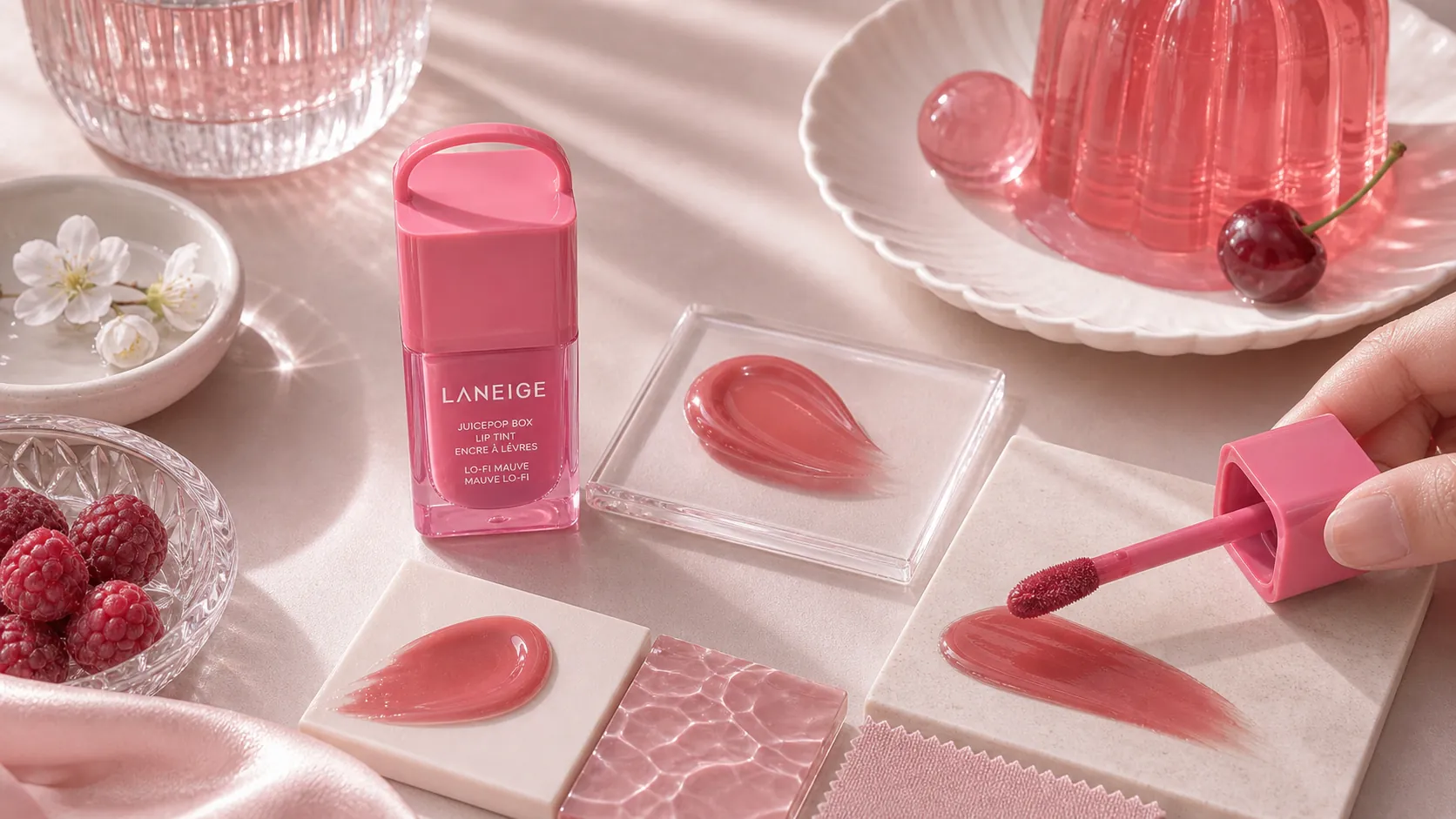 Generated editorial visual for LANEIGE JuicePop Box Lip Tint detail 3