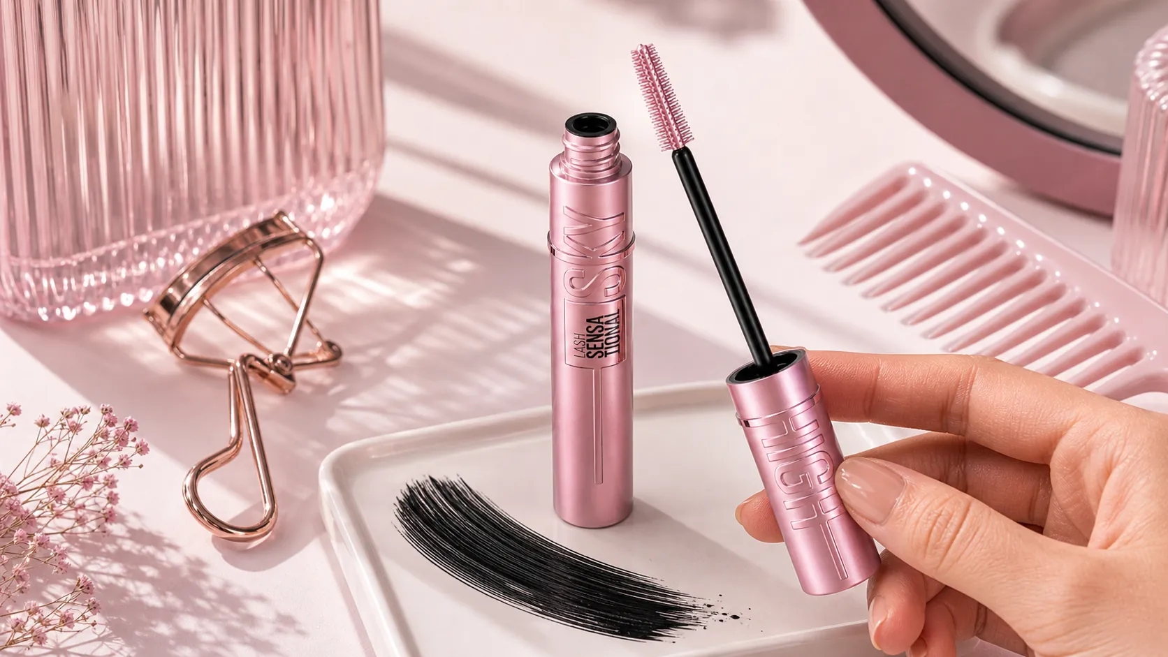 Generated editorial visual for Maybelline Lash Sensational Sky High Mascara detail 3