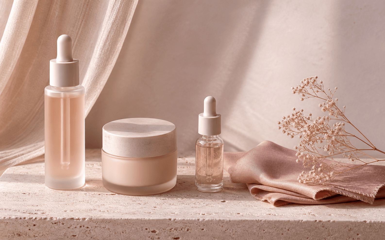 K-beauty skincare collection still life